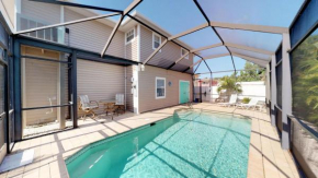 4851 Estero Blvd - Spacious colorful beach home with screened-in pool!